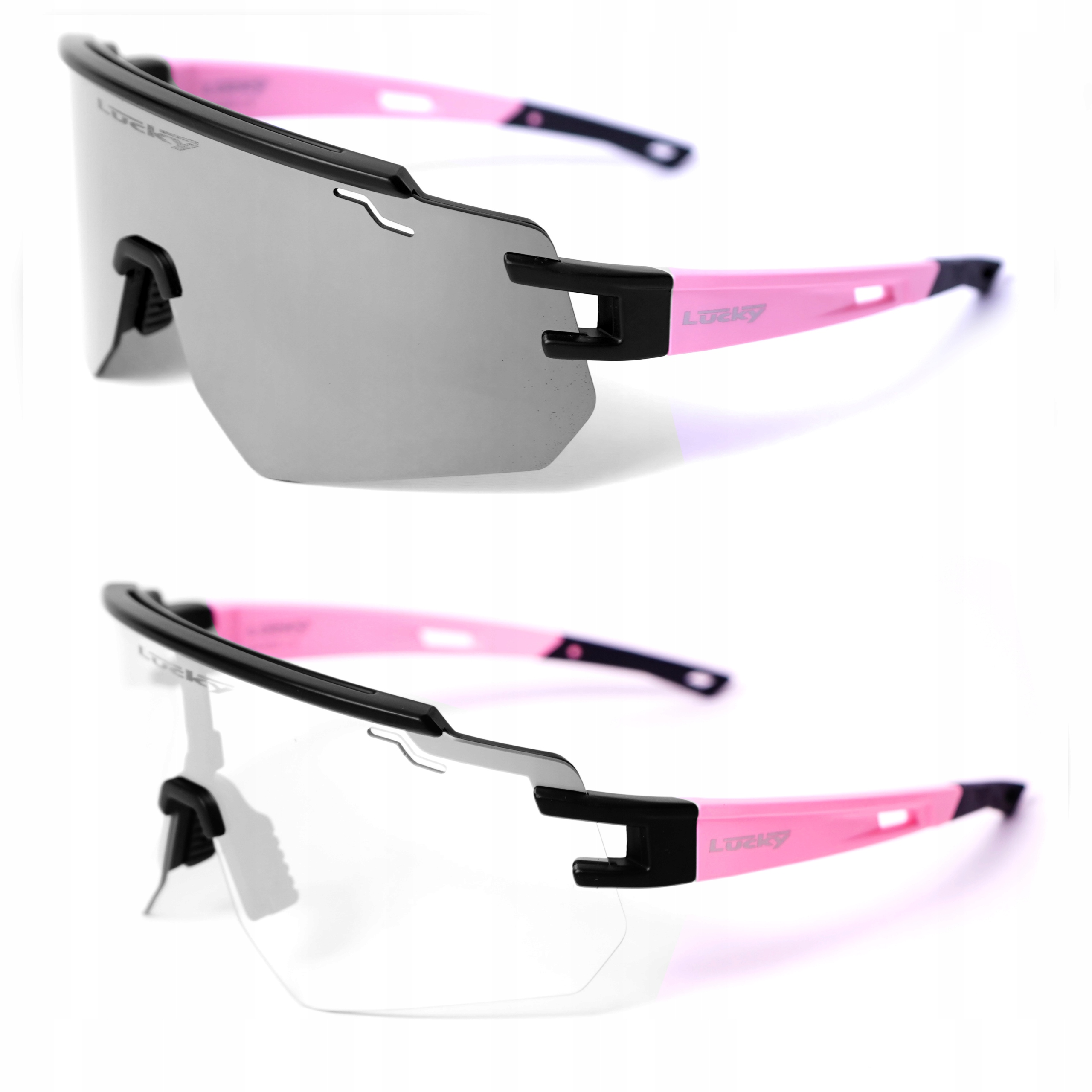 Fotochromatické Zrcadlové běžecké brýle na kolo, sportovní sluneční brýle