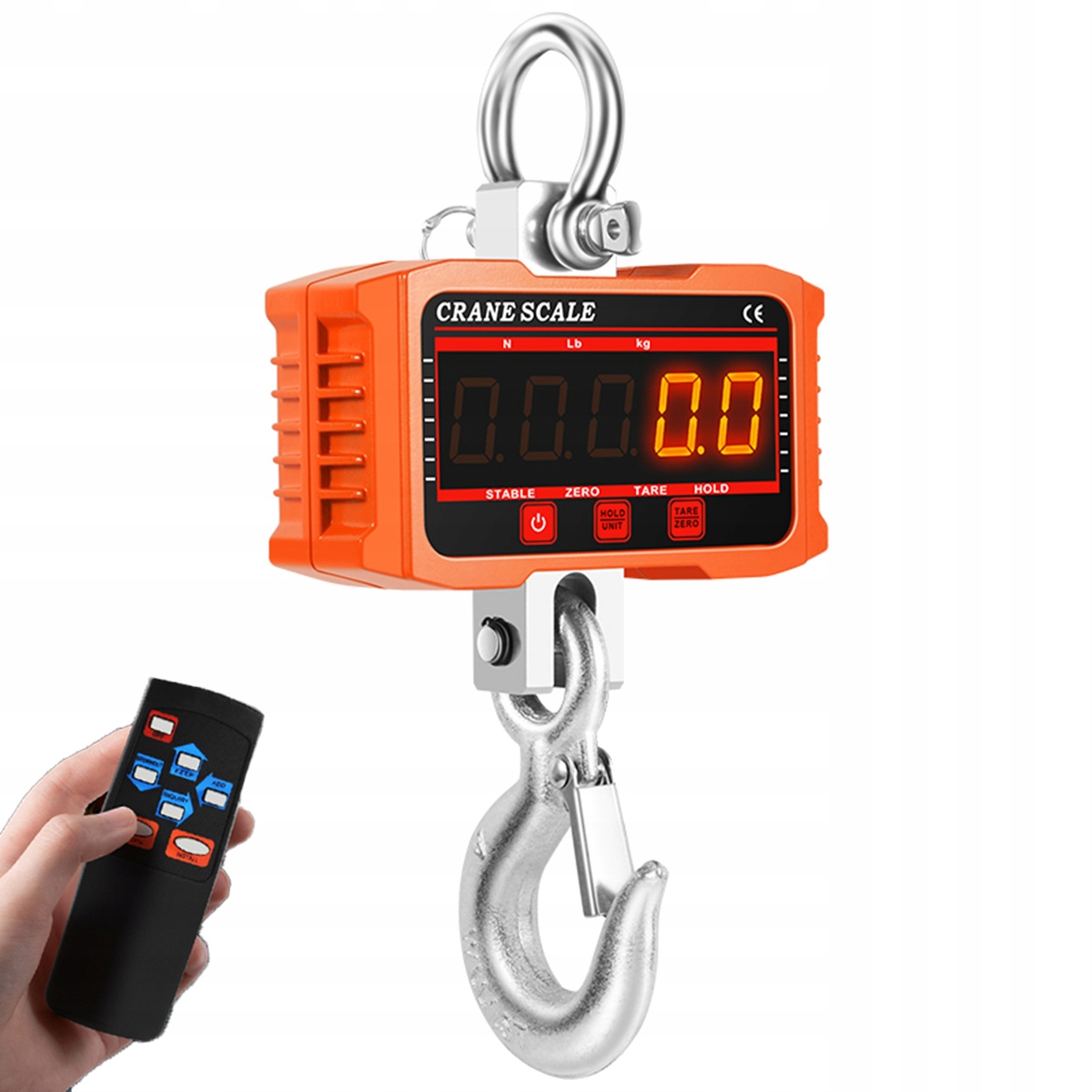 Jeřábová Háková Váha 2000 Kg, 2 T, Elektronická Zemědělská Závěsná Váha