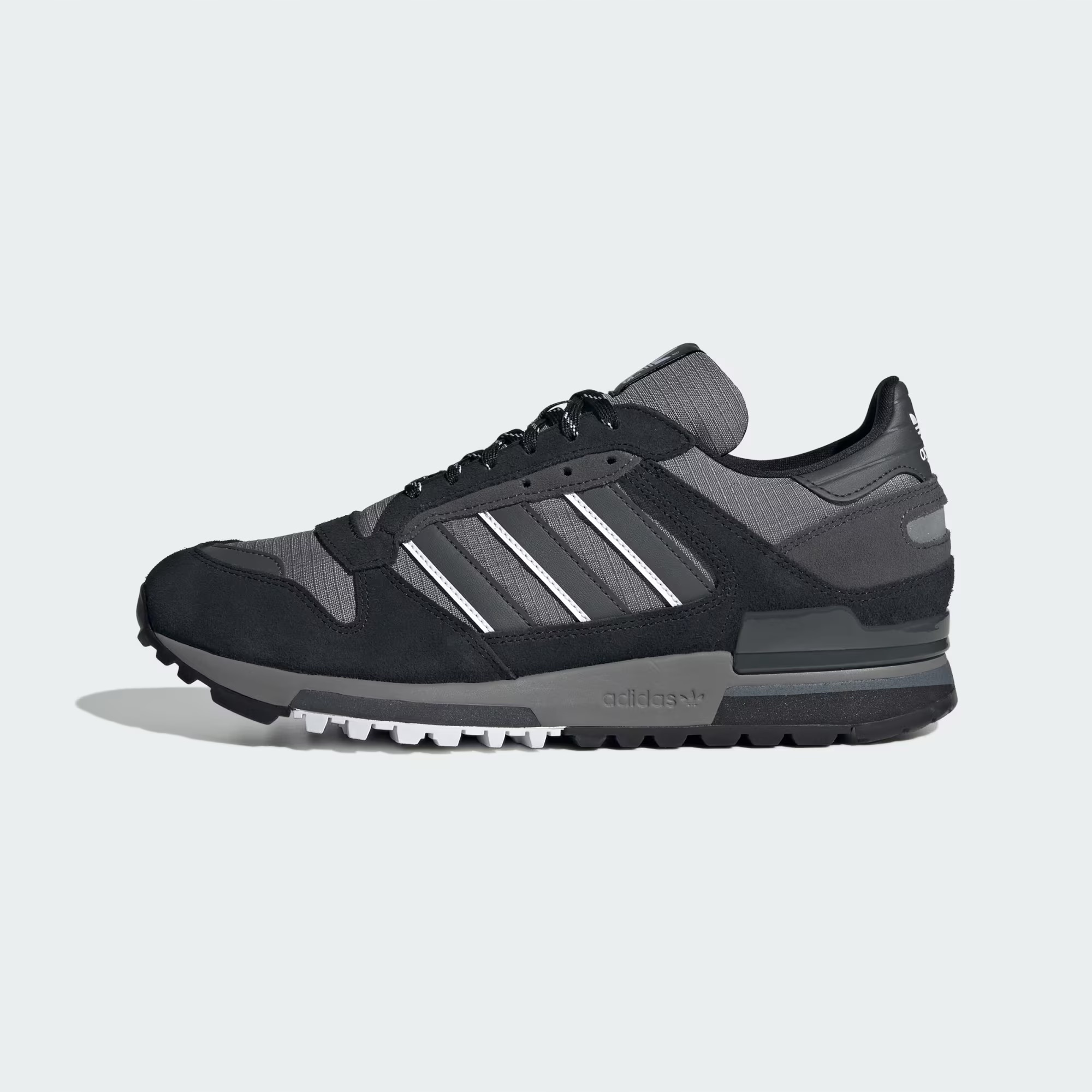 Pánské boty Adidas Zx 600 JR8741 černé, šedé, kožené, textilní, 42 2/3