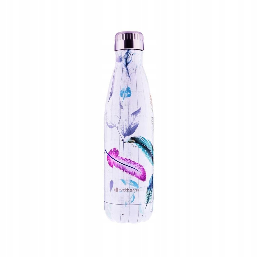 Dívčí Termoláhev Pastelová Ptačí Pera Ozdobná Termoska Ocelová