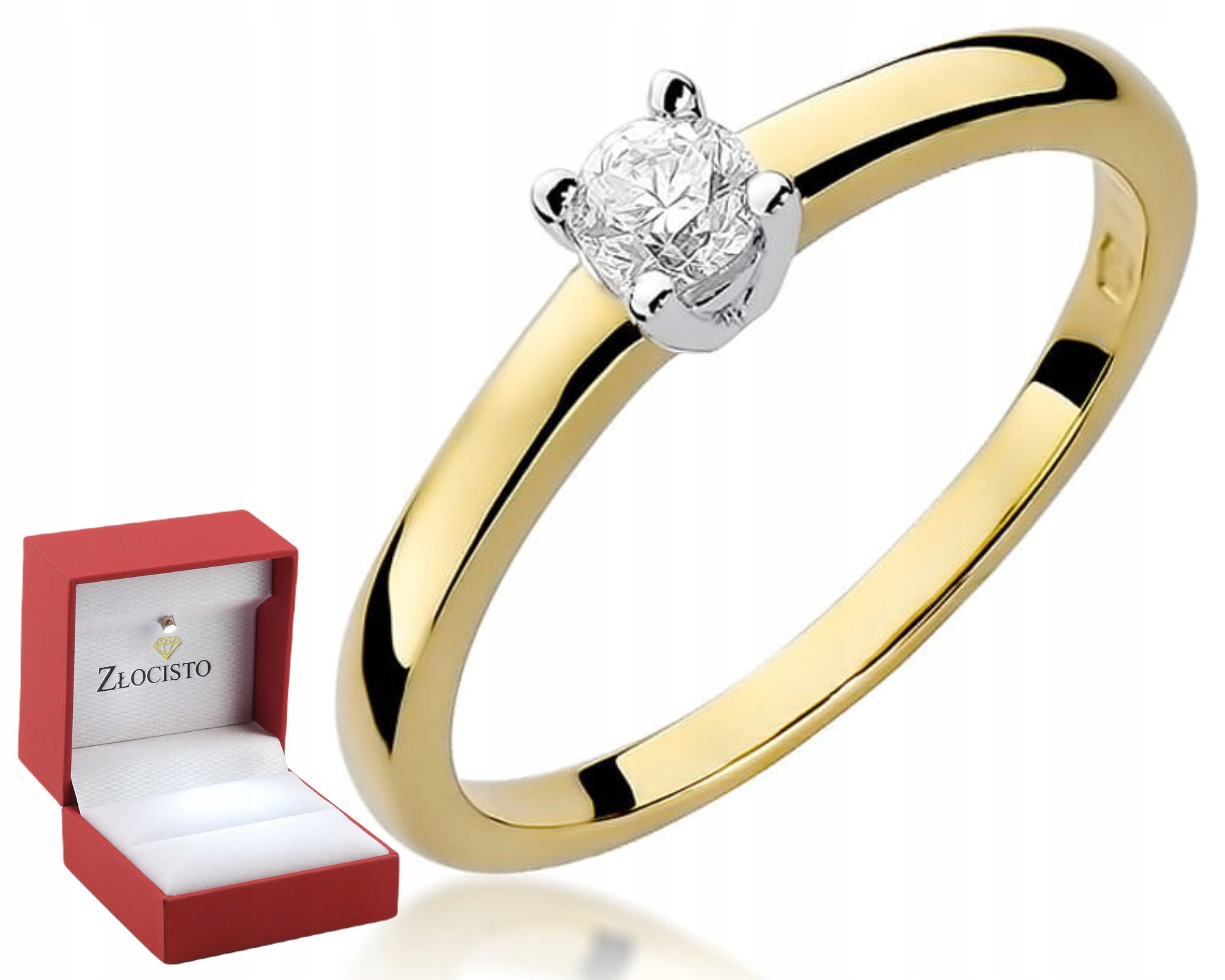 Zlatý Prstýnek Diamant Gravírování Bonus 585 Dárek