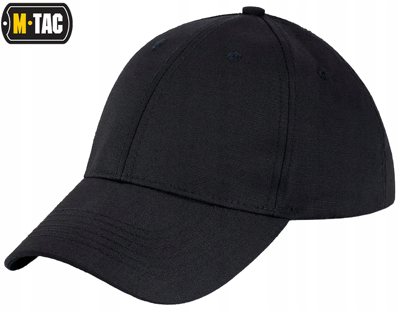 Czapka z Daszkiem Męska Bejsbolówka M-Tac Rip-Stop Wodoodporna Czarna L/XL Rozmiar L/XL