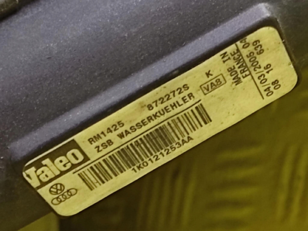 SEAT ALTEA 1.9 TDI water cooler 1K0121253AA