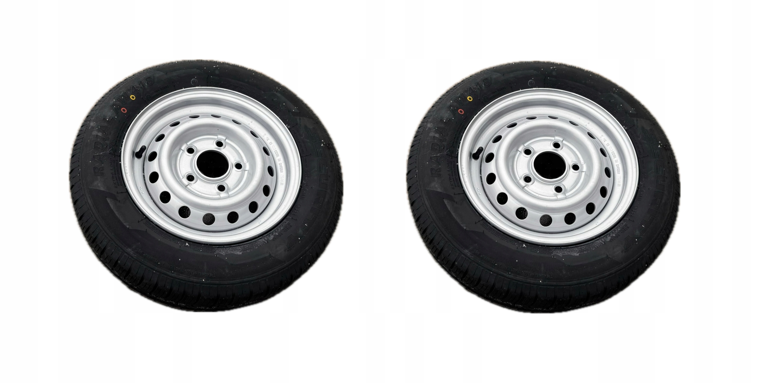 Sada 2 kol přívěsu Security AW418 165/70R13 84N M+s 5x112 ET30 XL 4,5J