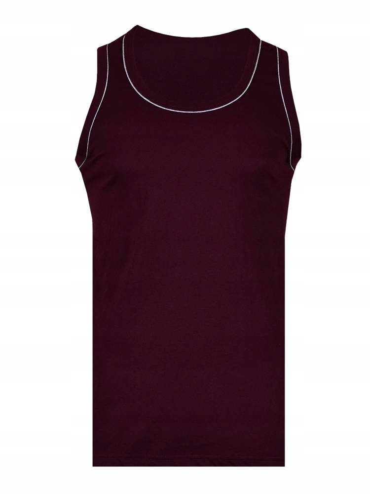 

Koszulka T-shirt Na Ramiączkach Bordowa Duża 6XL