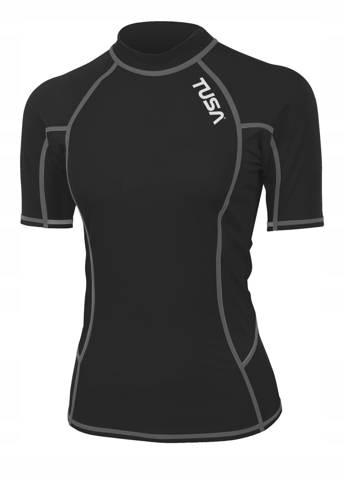 Rash Guard z krótkim rękawem Tusa TA-5143BK, Damski, Rozmiar: L
