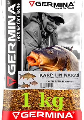 ZANĘTA GERMINA GROUNDBAIT 1 kg BASIC KARP LIN KARAŚ