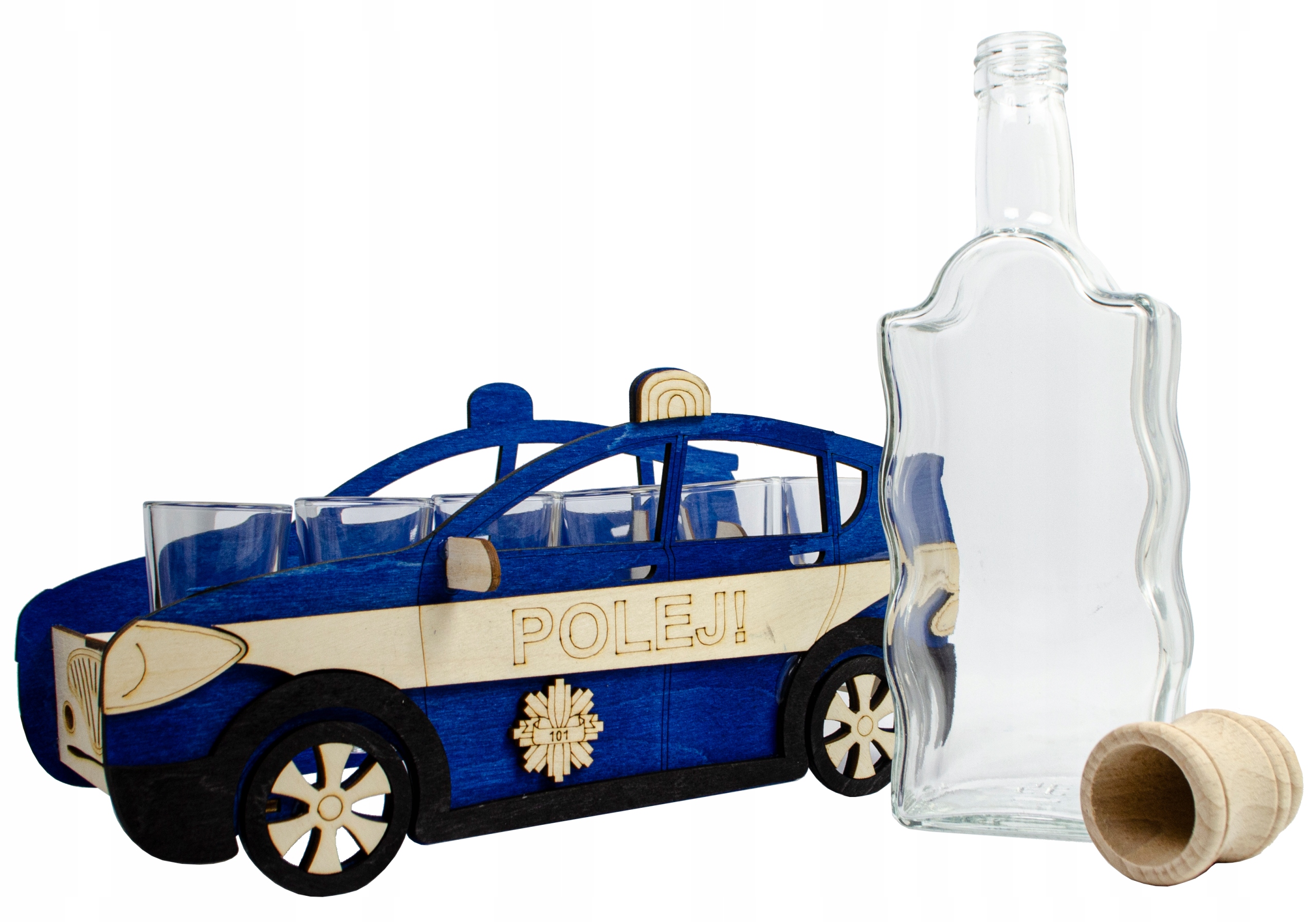 

Radiowóz Dla Policjanta Karafka Kieliszki