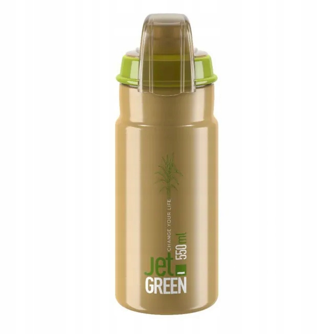 Elite Jet Green Plus bidon Ekologiczny 550 ml beżowy z kapą przeciwkurzową