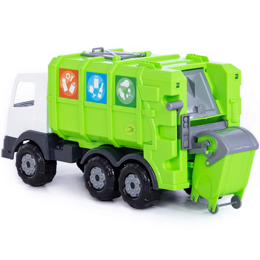 SAMOCHÓD AUTO ŚMIECIARKA PRESTIŻ KONTENER POLESIE Model Śmieciarka