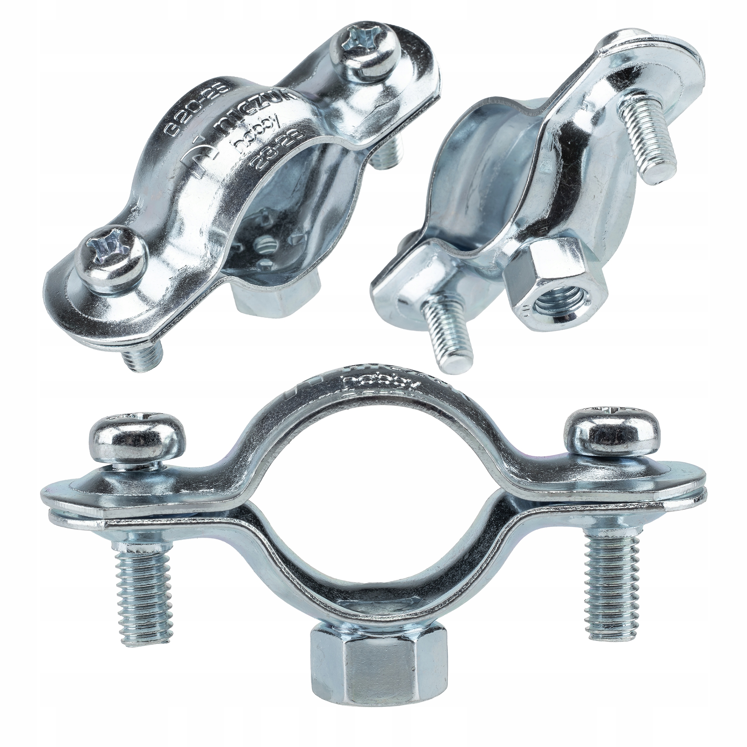 Uchwyt Pojedyńczy Obejma Do Rur Stalowy Bez Gumy Ø3/4'' 23-28 mm Solidny