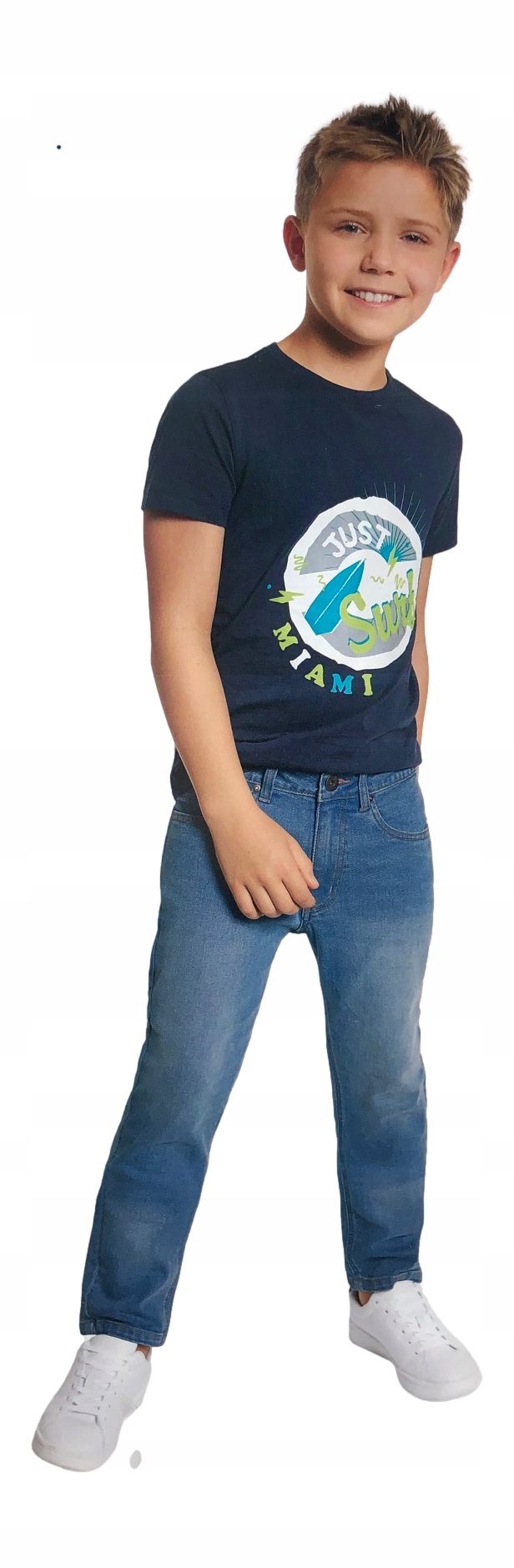 

Spodnie jeansowe dżinsowe dżins Jeansy *134