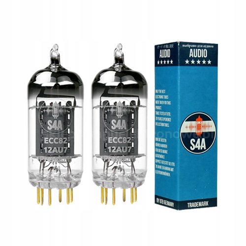 ECC82 12AU7, 5963, 5814 Premium Audio S4A Gold 2 ks vybraný pár