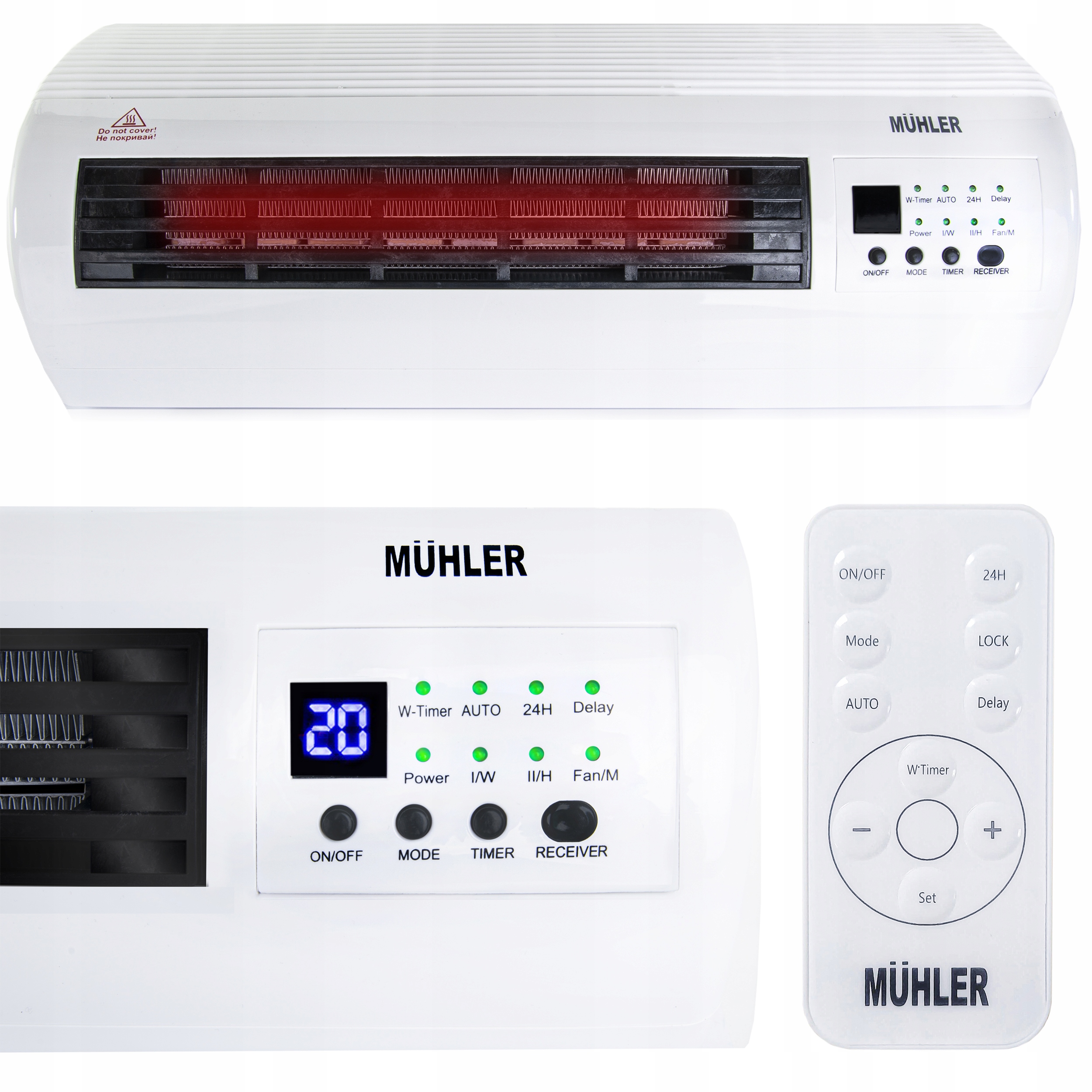 

Kurtyna Powietrzna Z Pilotem 2000W Programator