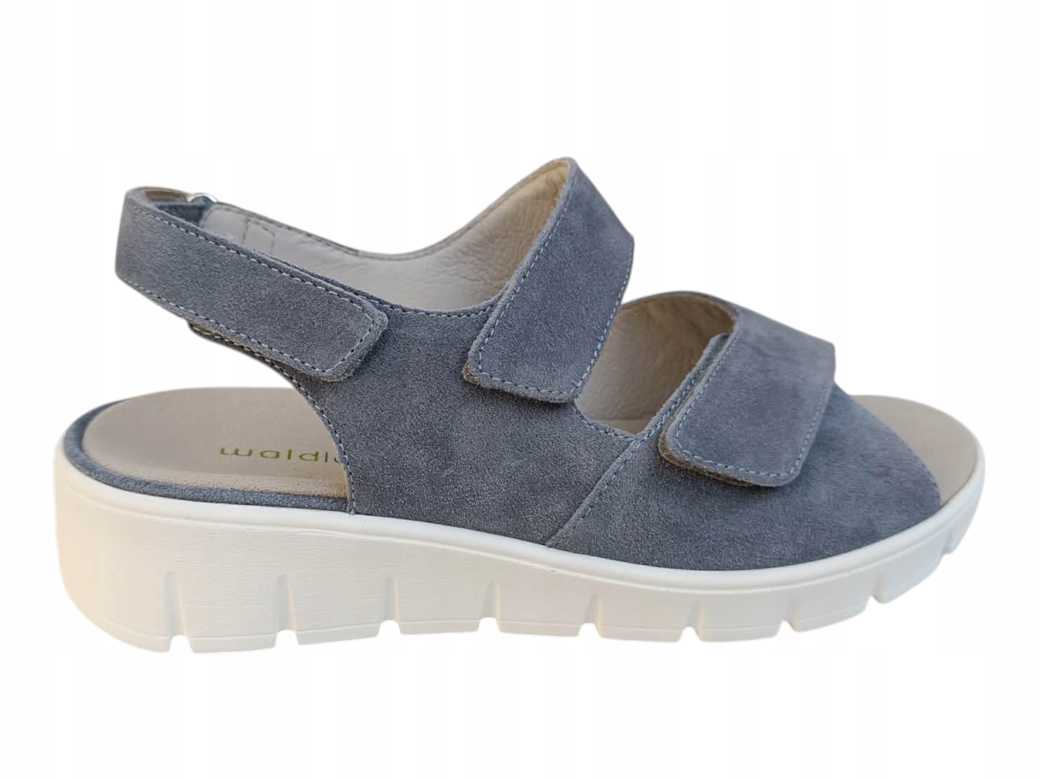 Waldläufer dámské sandály K-Adea plochý podpatek modré velikost 4,0 37