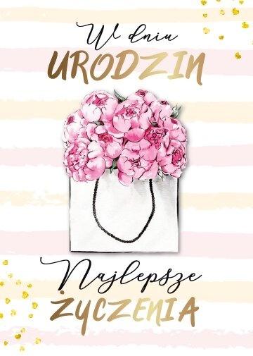 Armin Style Karnet k narodeninám B6 s pozlátením alebo striebrom 1 ks