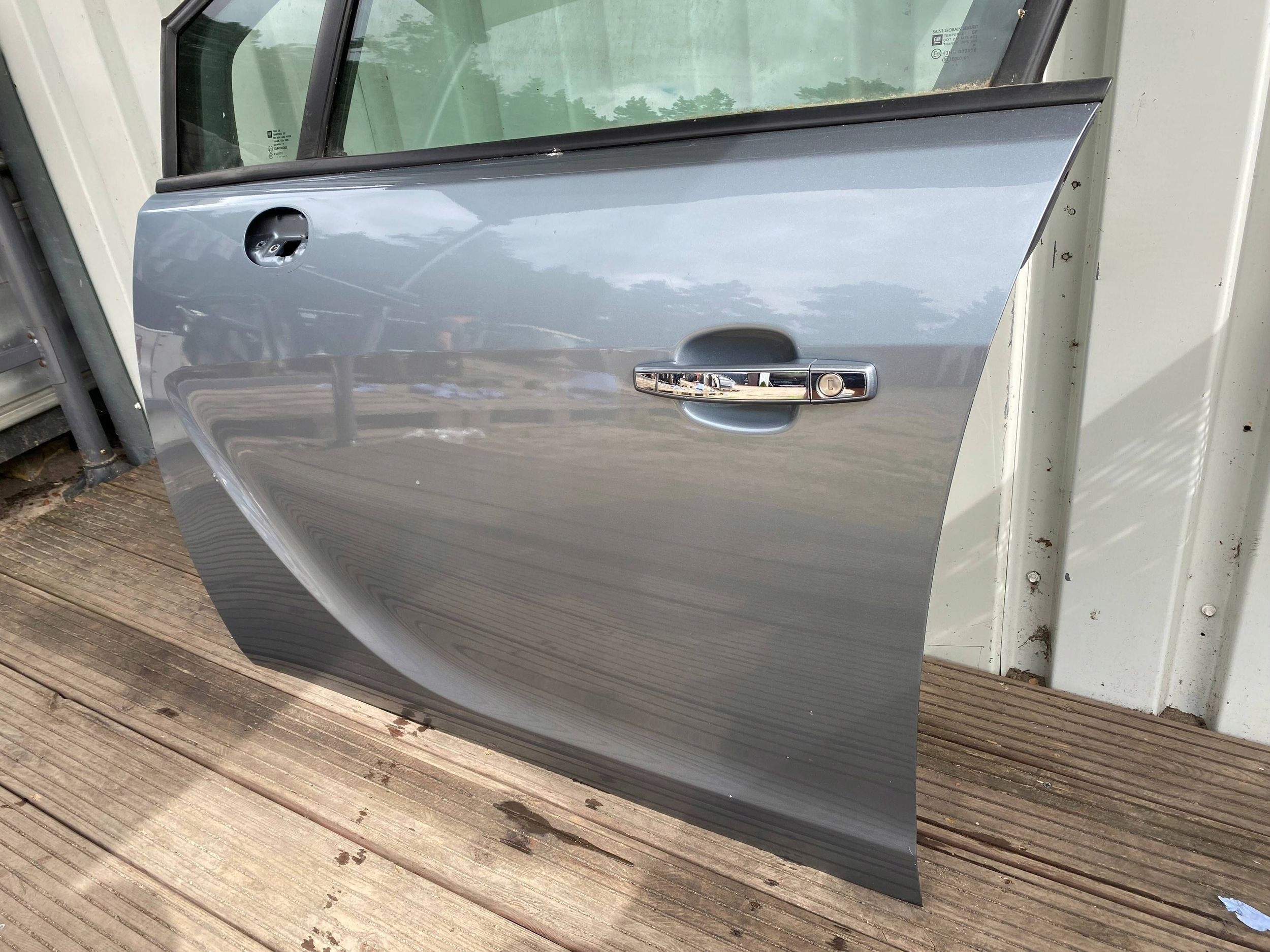 OPEL MERIVA B complete door left front front Z179 grey