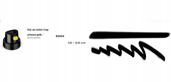PROFESJONALNA DYSZA CZARNO ŻÓŁTA KOŃCÓWKA SPRAY Numer katalogowy producenta f820