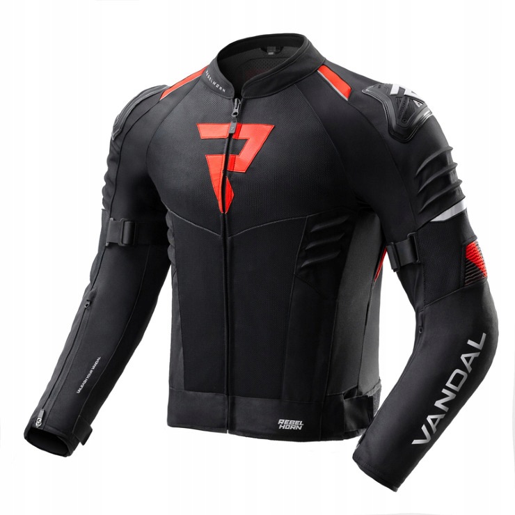 Rebelhorn Vandal 2 Air Black/red Textilná Bunda M