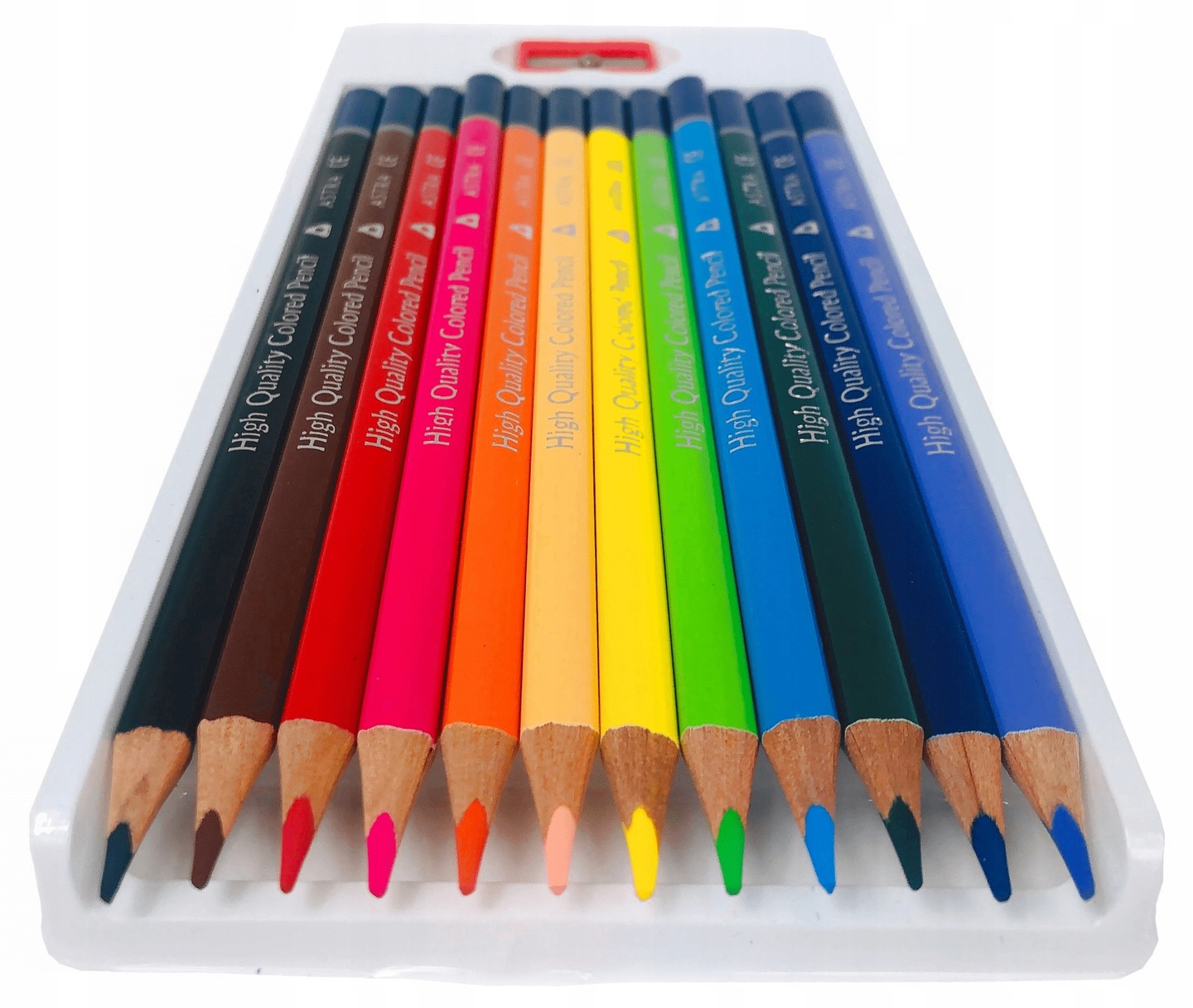 Kredki Ołówkowe Trójkątne Astra Vision 12 Kolorów Szkolne + Temp. Astra Kod producenta 312110002