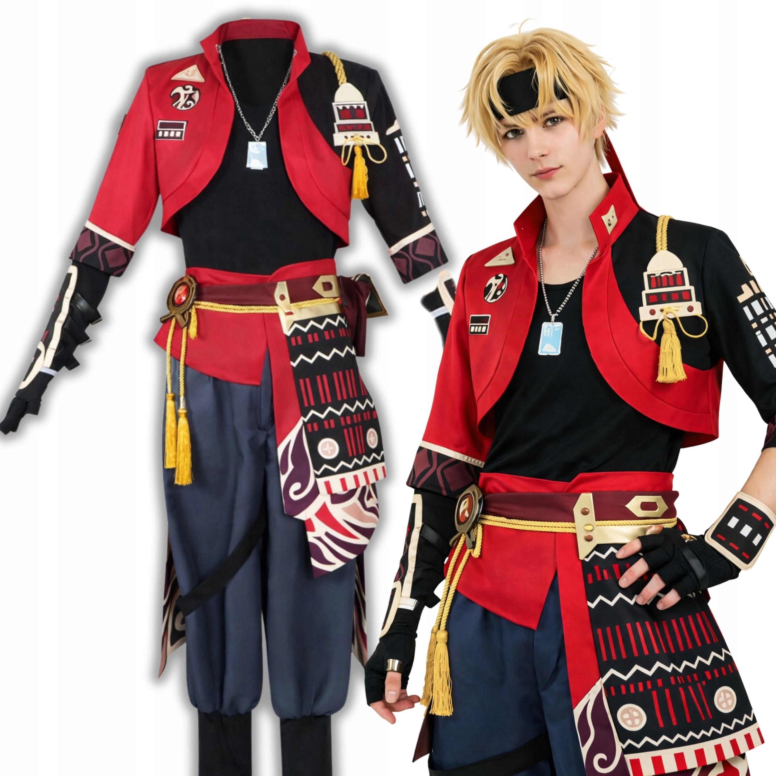 Kostým Thoma Cosplay Genshin Impact Kostým Anime Převlek 170 176 CM