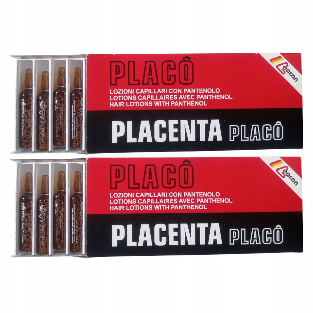 

2 Opakowania Placo Placenta Ampułki Porost 24 szt