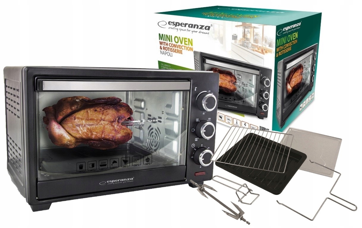 

Duży Piekarnik Elektryczny Pieczenie Grill Moc