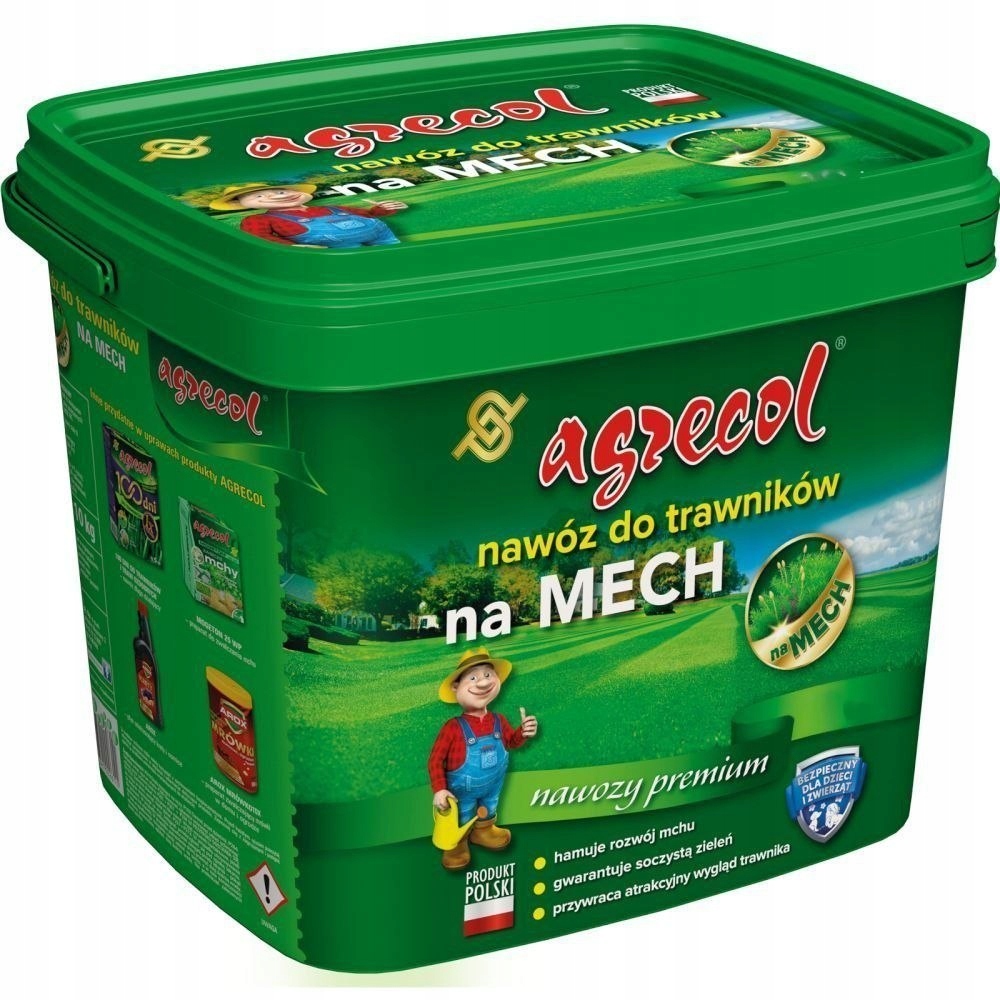 Hnojivo pro Trávy s mechem bojující proti minerálnímu mechu 10 kg Agrecol
