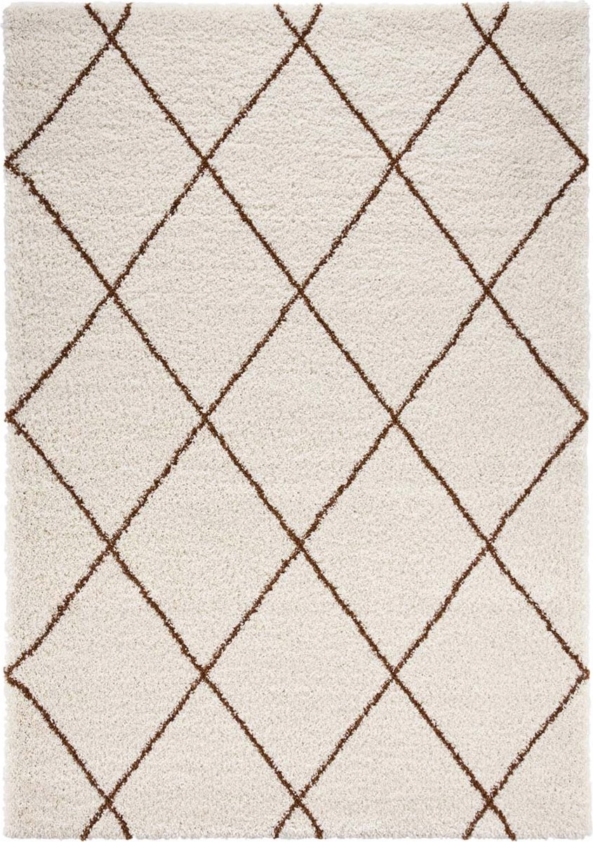 Krémový koberec Shaggy Mint Rugs Feel 160 x 230 cm