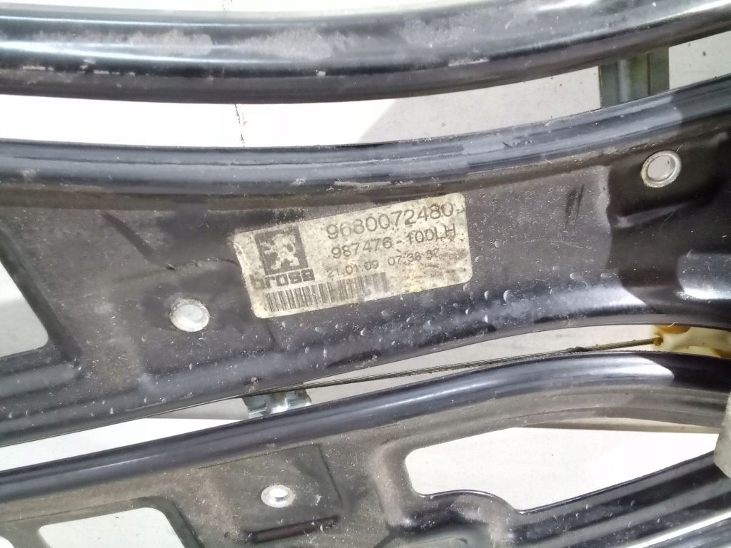 Peugeot 207 CC window regulator left rear part 9680072480