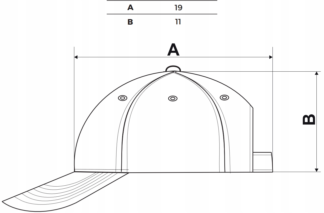 MALFINI 305 6P czapka z daszkiem WYSOKA JAKOŚĆ Rozmiar uniwersalny