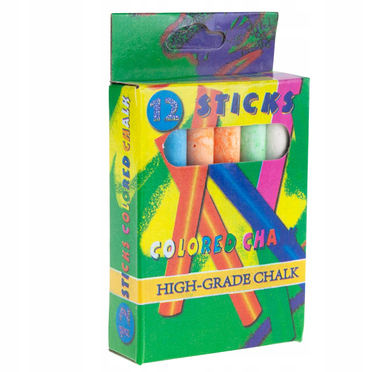 KREDA TABLICOWA 12SZT KOLOROWA ZESTAW do malowania Stan opakowania oryginalne