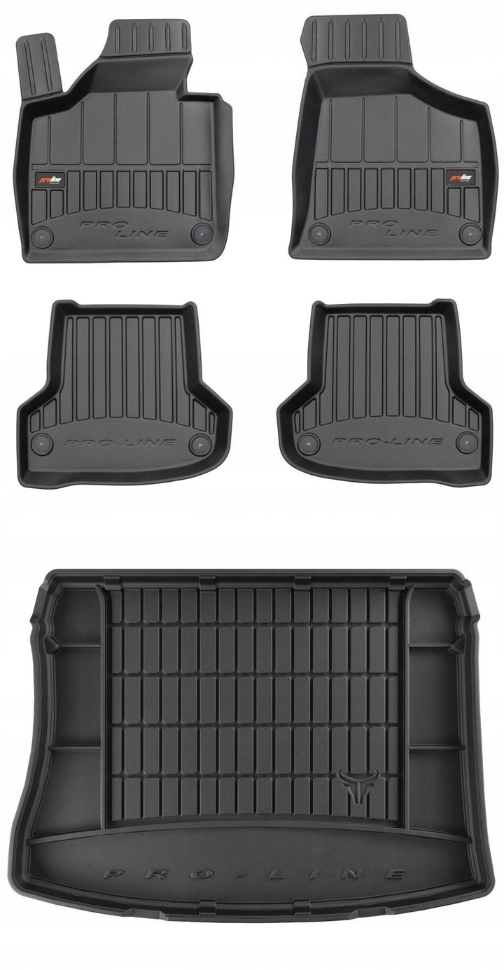 Set 3D Koberce a rohož do kufru Audi A3 8P Quattro 2003-2013 hatchback