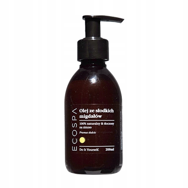 NATURALNY OLEJ ZE SŁODKICH MIGDAŁÓW NIERAFINOWANY DO MASAŻU 200 ML ECOSPA Marka ECOSPA