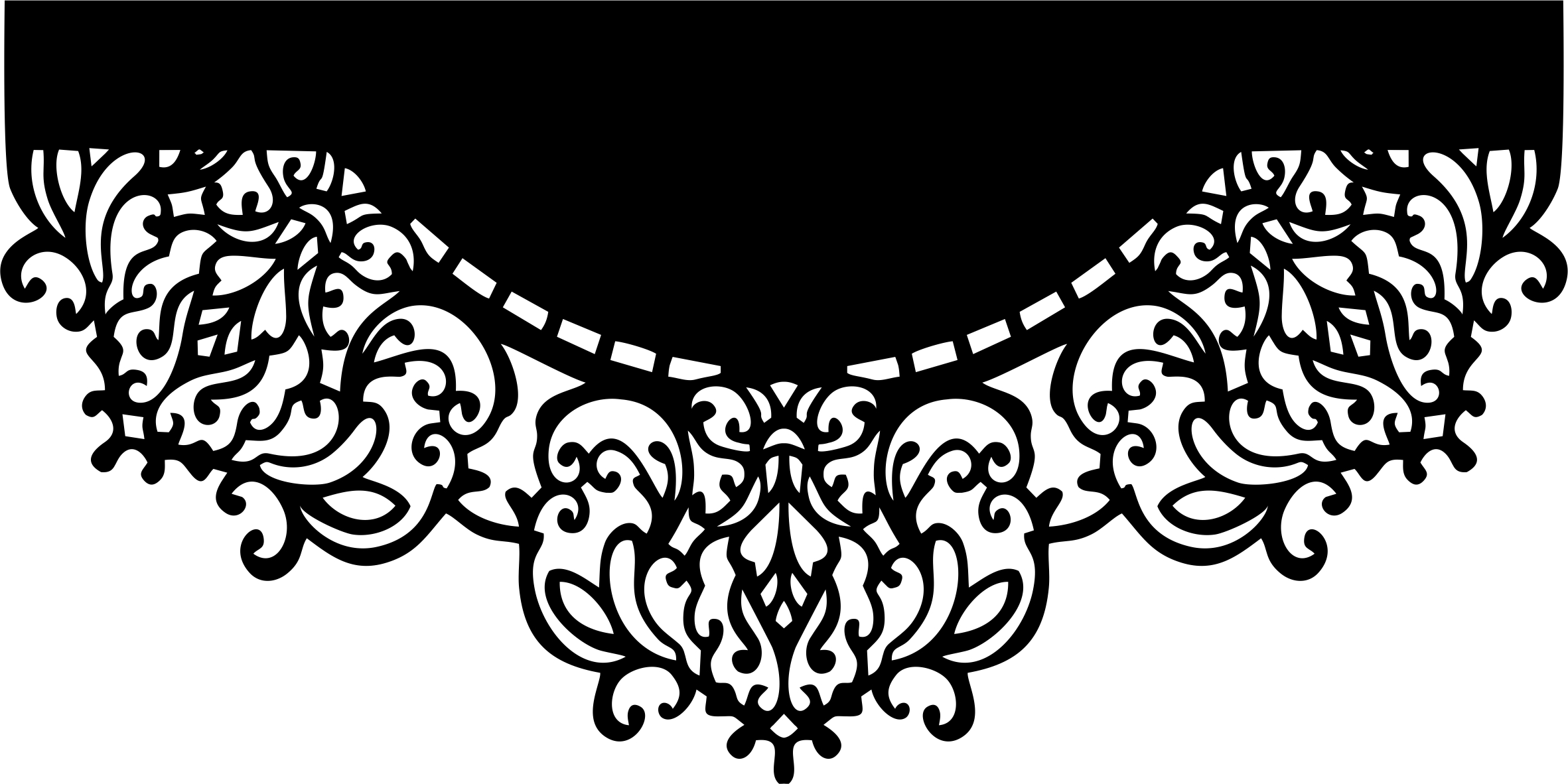 Ažur na záclony vzor Piro54 Tloušťka 1,5 mm prémiová kvalita 120 x 60 cm Černá