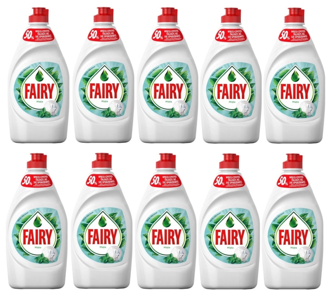 

Fairy płyn do naczyń miętowy Mięta 430ml x10