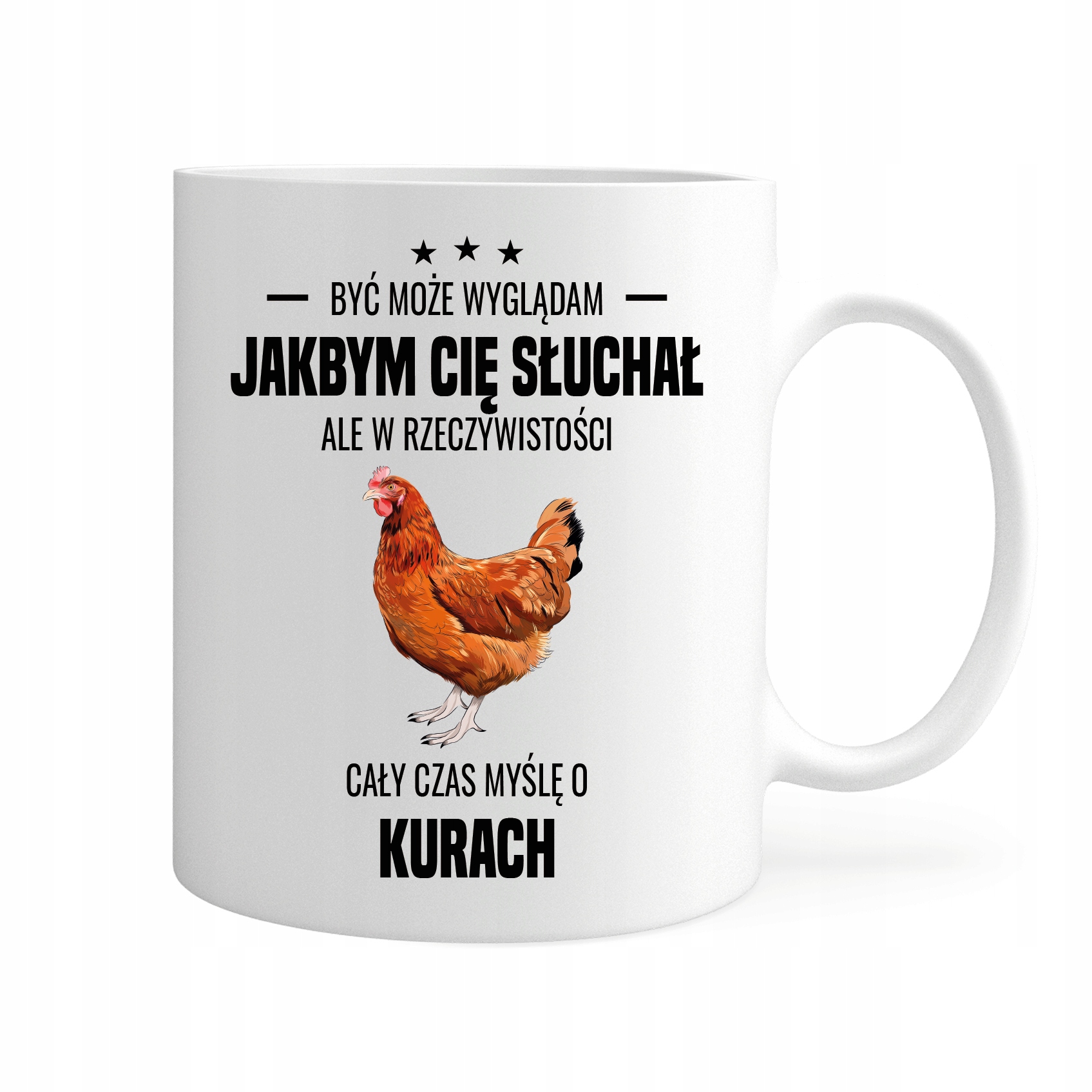 

Kubek Cały Czas Myślę O Kurach Gift