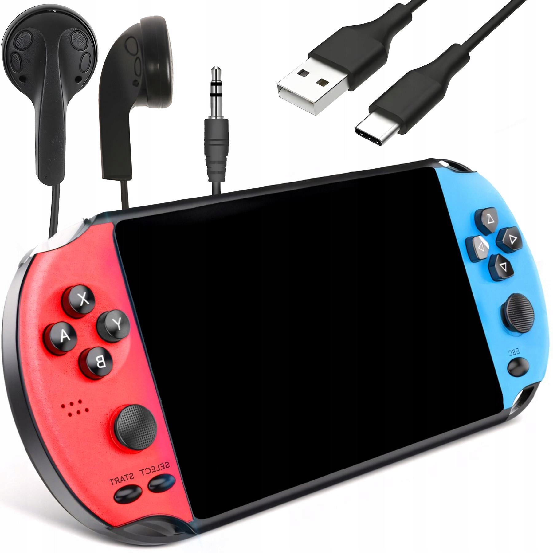Přenosná Konzola X Mini Pro Retro Hry 100+ Her 8 Gb Pl Menu Tv 5,1"