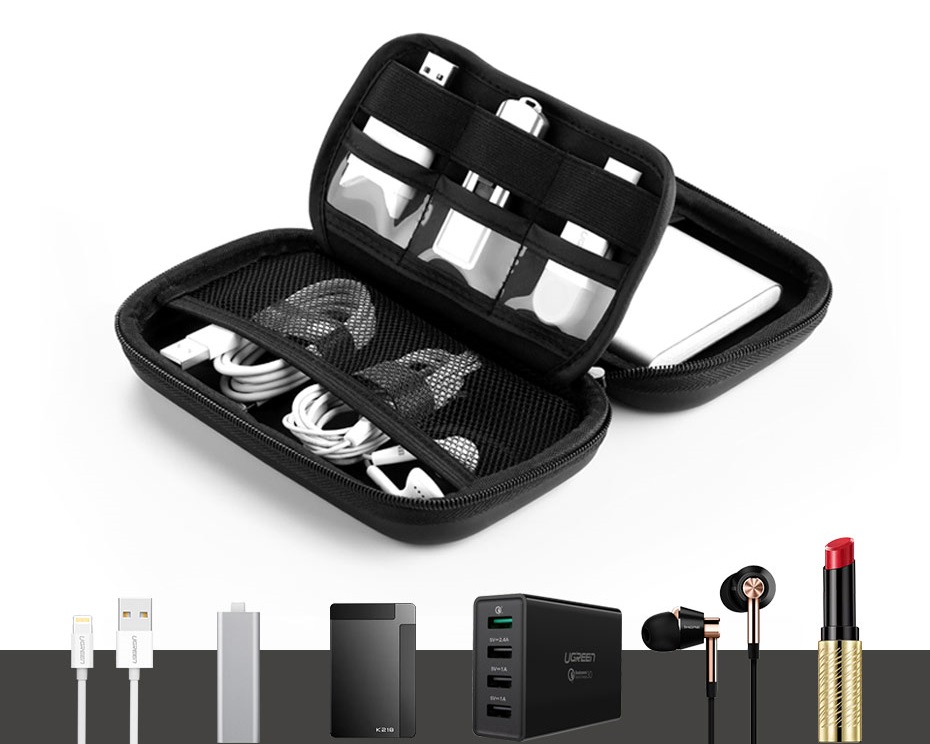 DUŻE ETUI NA POWERBANK KABLE KARTY SZTYWNE UGREEN Producent Ugreen