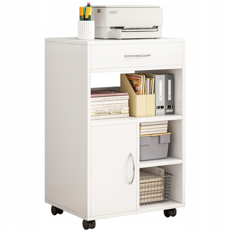 Multifunkční Stojanová Skříňka Na Tiskárnu, Regál, Moderní Police, 50 CM
