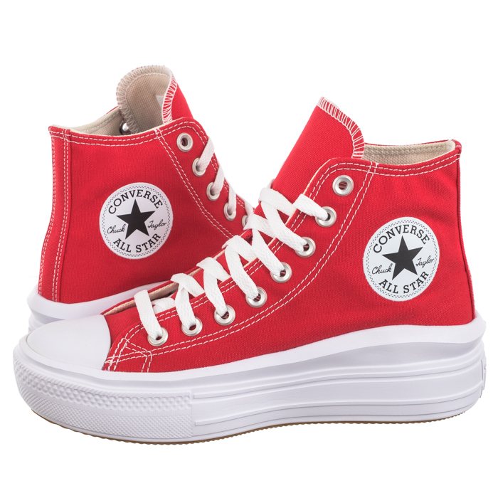Dámské tenisky na platformě Converse Ctas Move Hi Červené