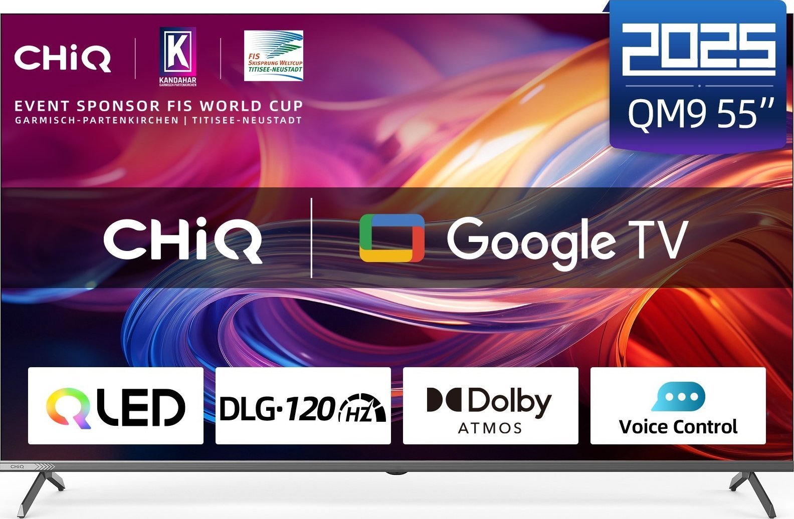 Telewizor CHiQ U55QM9V Qled 55'' 4K Ultra Hd Google Tv
