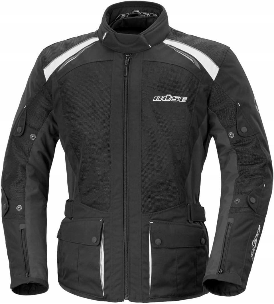 Motocyklová bunda Buse Arco čierno-biela 52