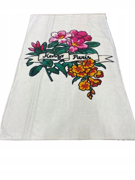 Kenzo Bavlněný Ručník Velký Bílý 102 x 170 cm 102 x 170 cm Tra