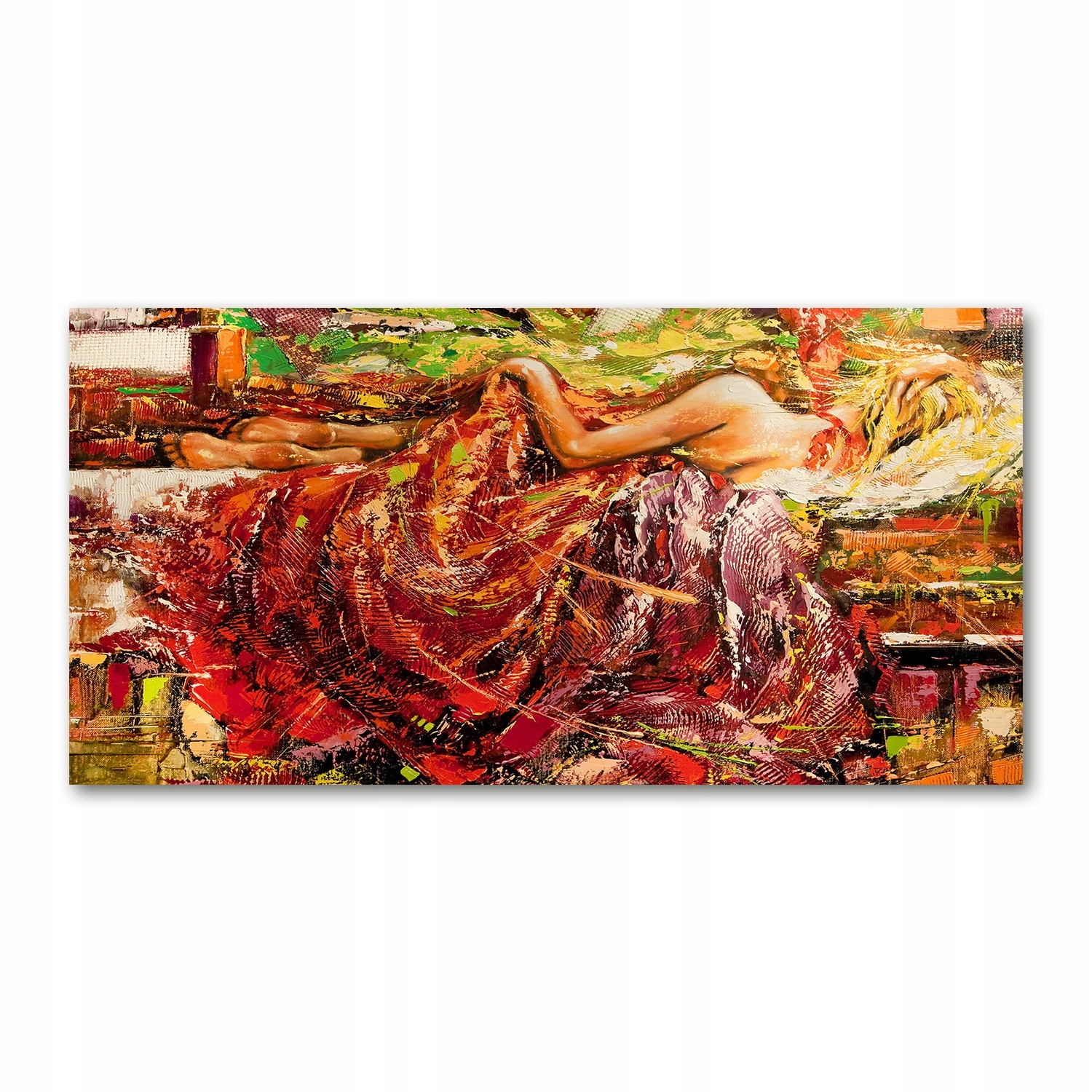 

Foto obraz akryl zdjęcie Śpiąca kobieta 120X60 cm