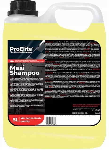Proelite szampon do mycia ręcznego bez smug 5L Maxi Shampoo