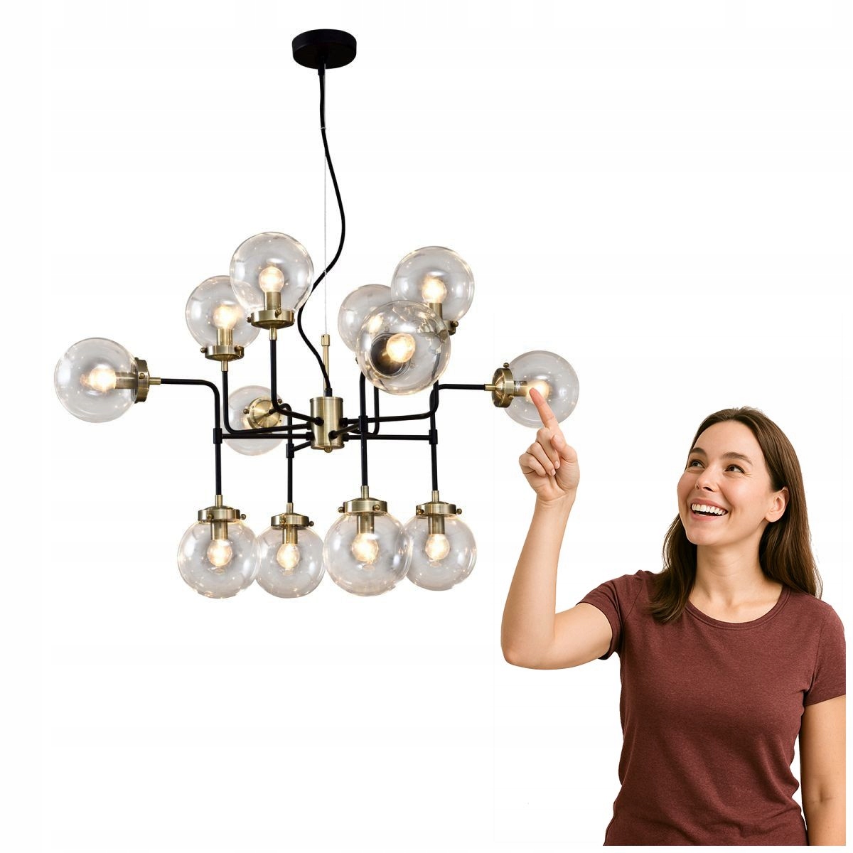 Závesná lampa Odelia V1009-12 Italux