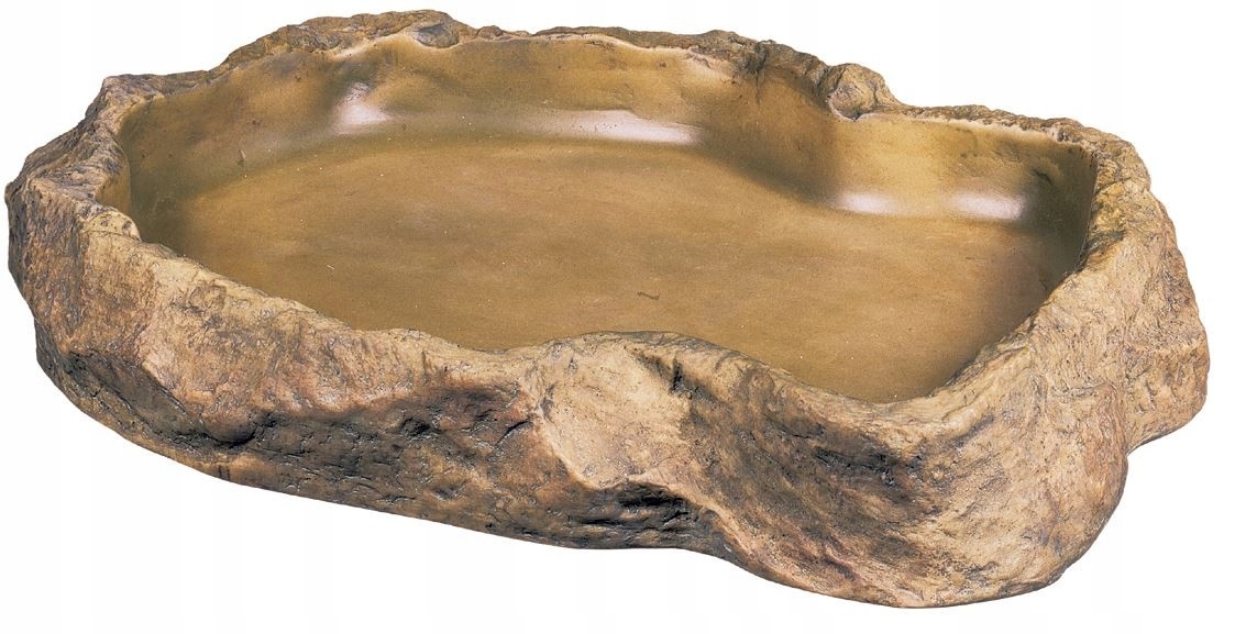 Levně Plochá Miska Na Vodu A Krmivo Do Terária Pro Ještěrčí Želvy L 29X22 CM