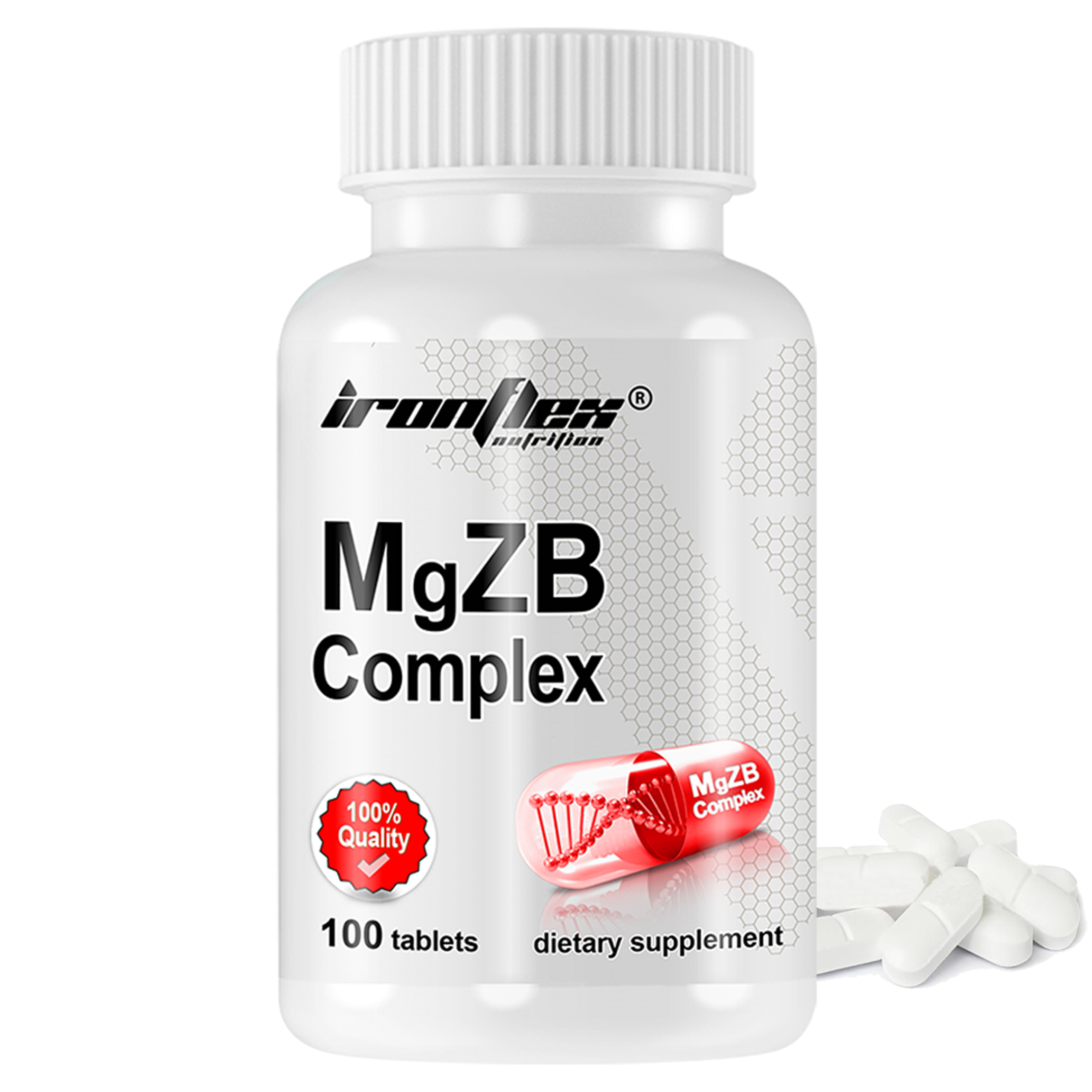 IRONFLEX MGZB ULTRA 120t ZMA MAGNEZ CYNK WITAMINA B6 ODPORNOŚĆ