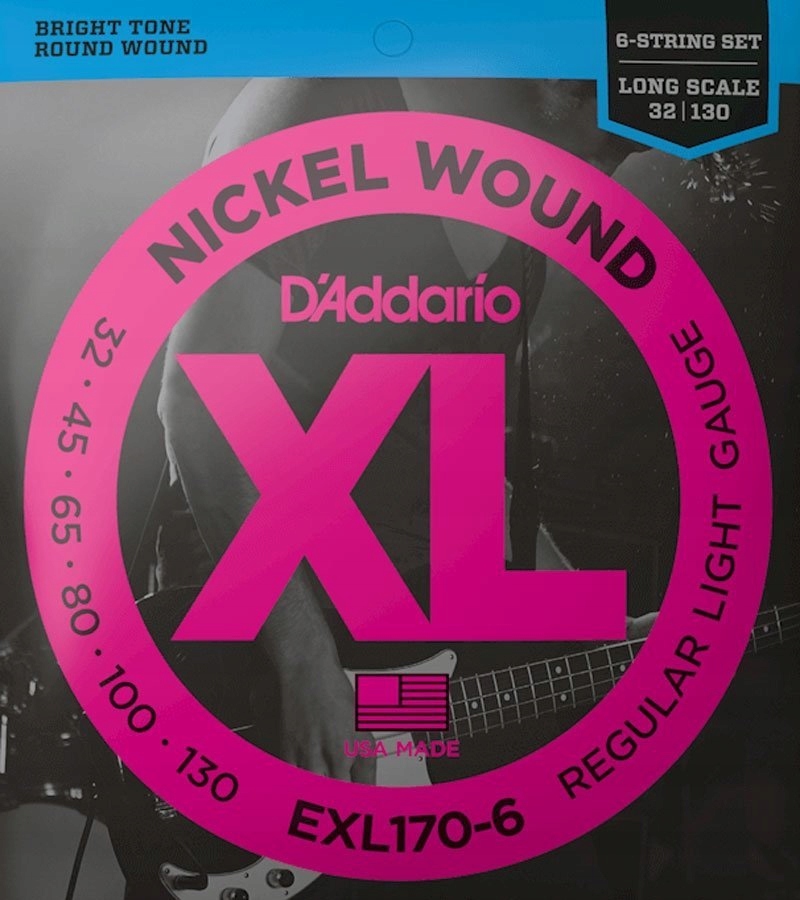 Struny D'addario XL Nickel EXL170-6 (32-130) 6str.
